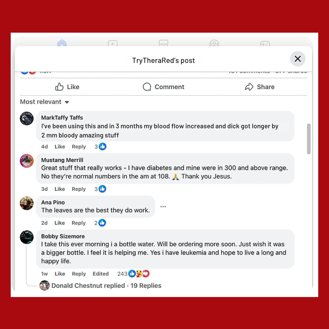 TheraRed™ Organic B12 Vitamin Liquid Drops For Blood Flow