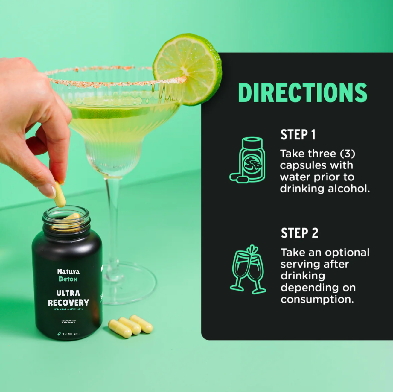 NaturaDetox™ Natural Ultra Recover Detox Capsules